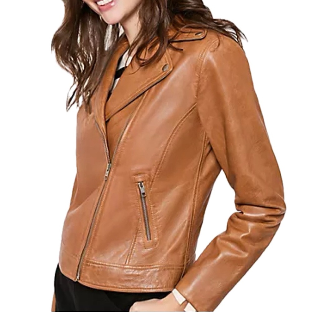 American Leather Co. Black Washed Lamb Leather Moto Jacket Sizes 16-20 3LM07.25 - Picture 3 of 8